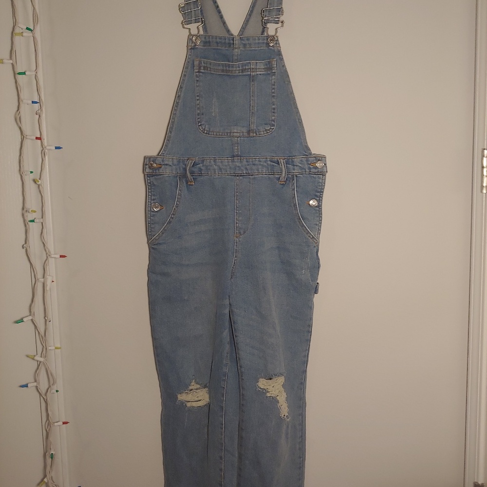 Light wash Overalls